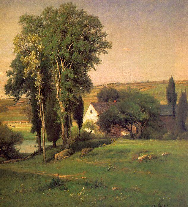 George Inness Old Homestead Sweden oil painting art